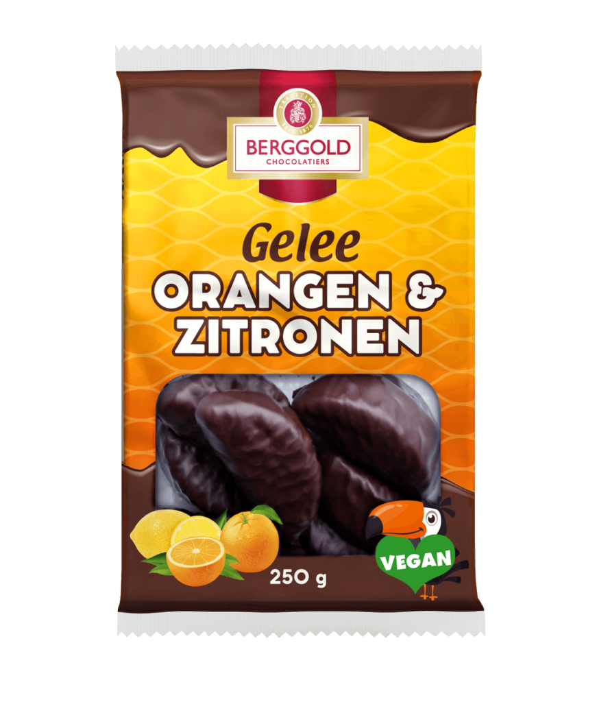 Gelee Orangen und Zitronen schokoliert