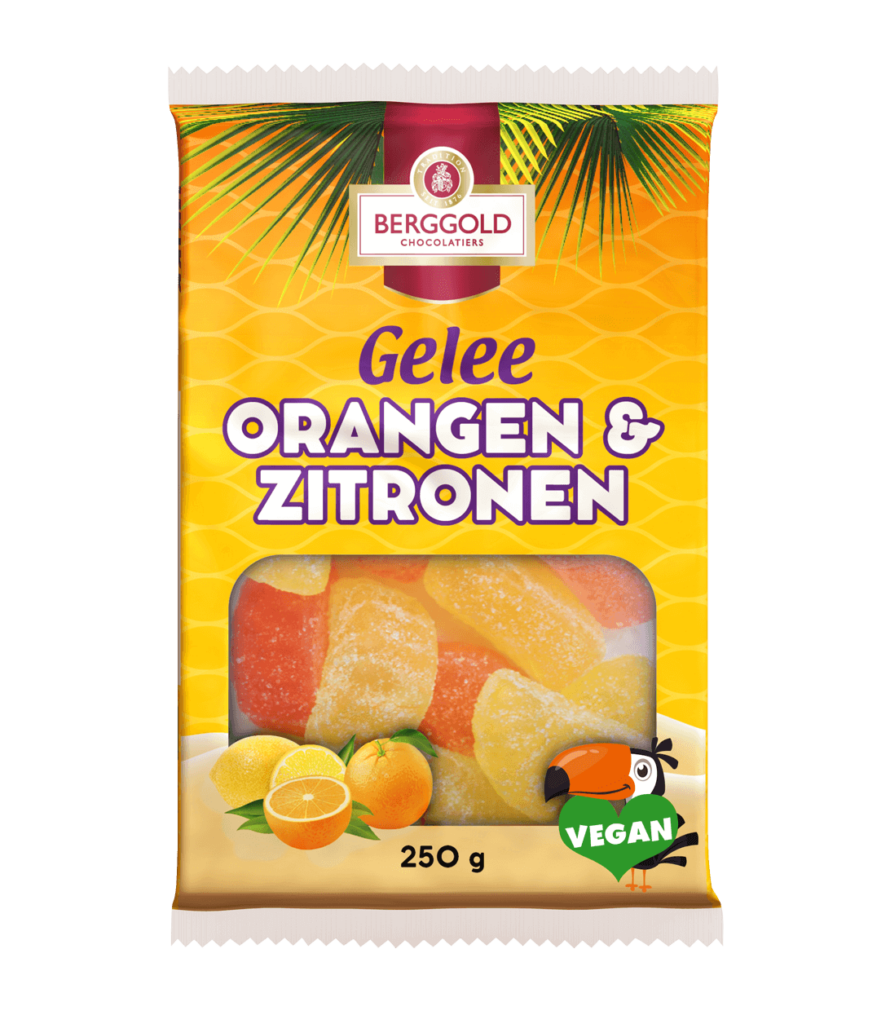 Gelee Orangen und Zitronen gezuckert